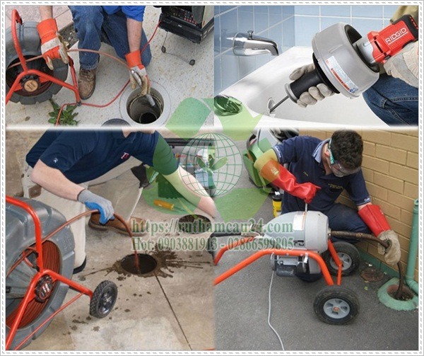 Thi công rút hầm cầu.